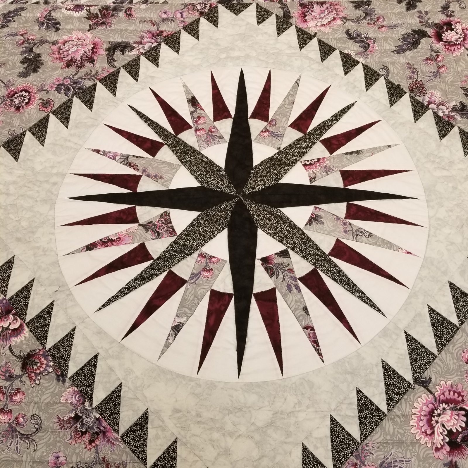 Mariner's Compass Quilt King Family Farm Handcrafts