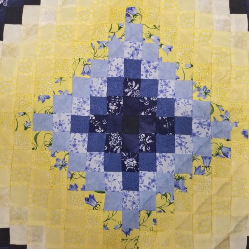 Postage Stamp Throw Quilt - Family Farm Handcrafts