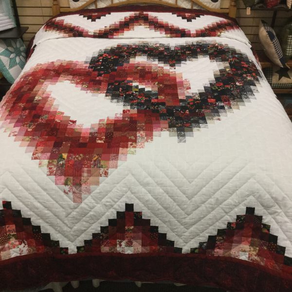 Linking Heart Quilt Queen Family Farm Handcrafts