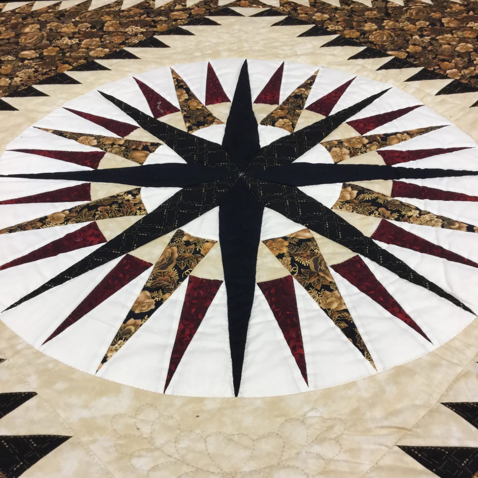 Mariner's Compass Quilt King Family Farm Handcrafts