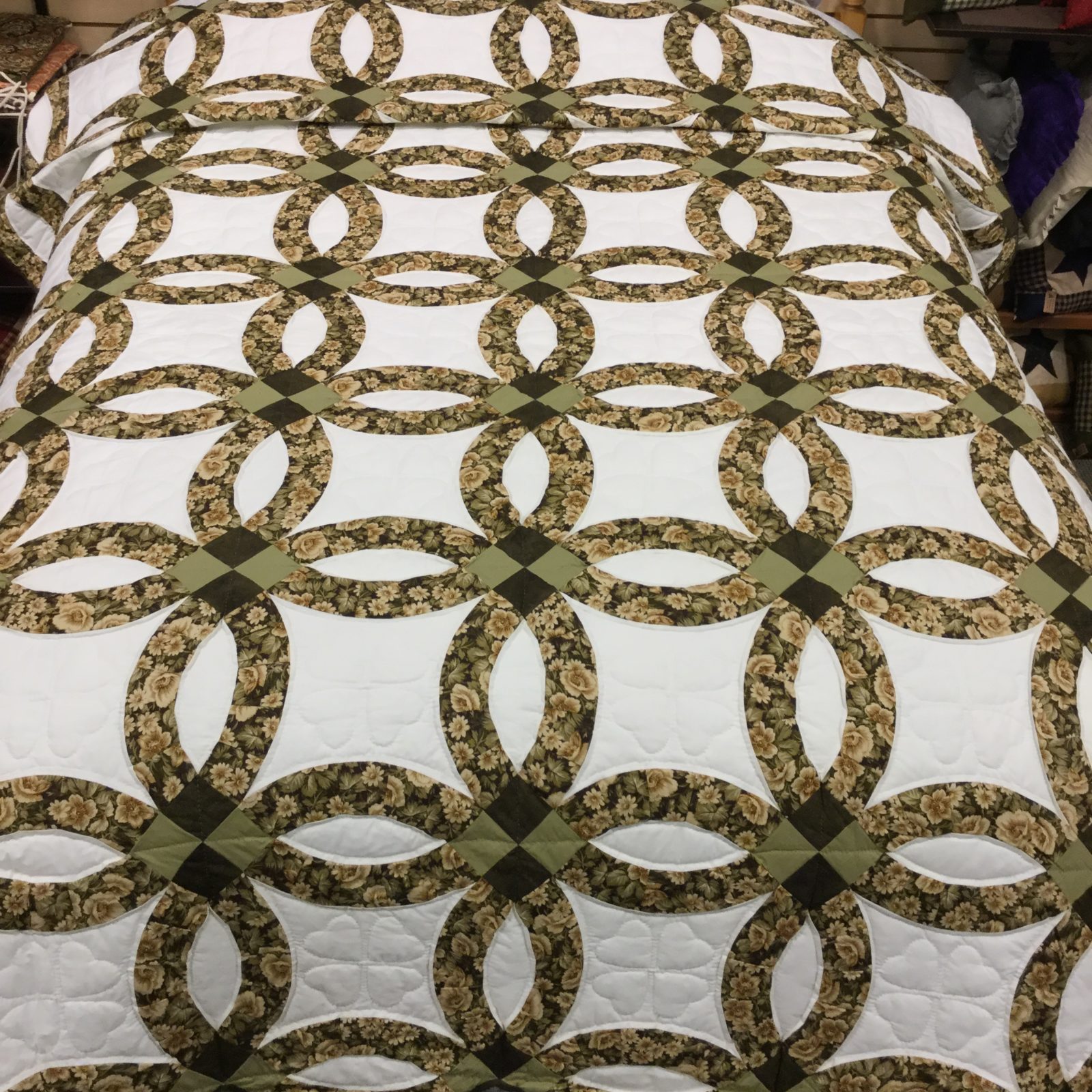Wedding Ring Quilt Queen Family Farm Handcrafts