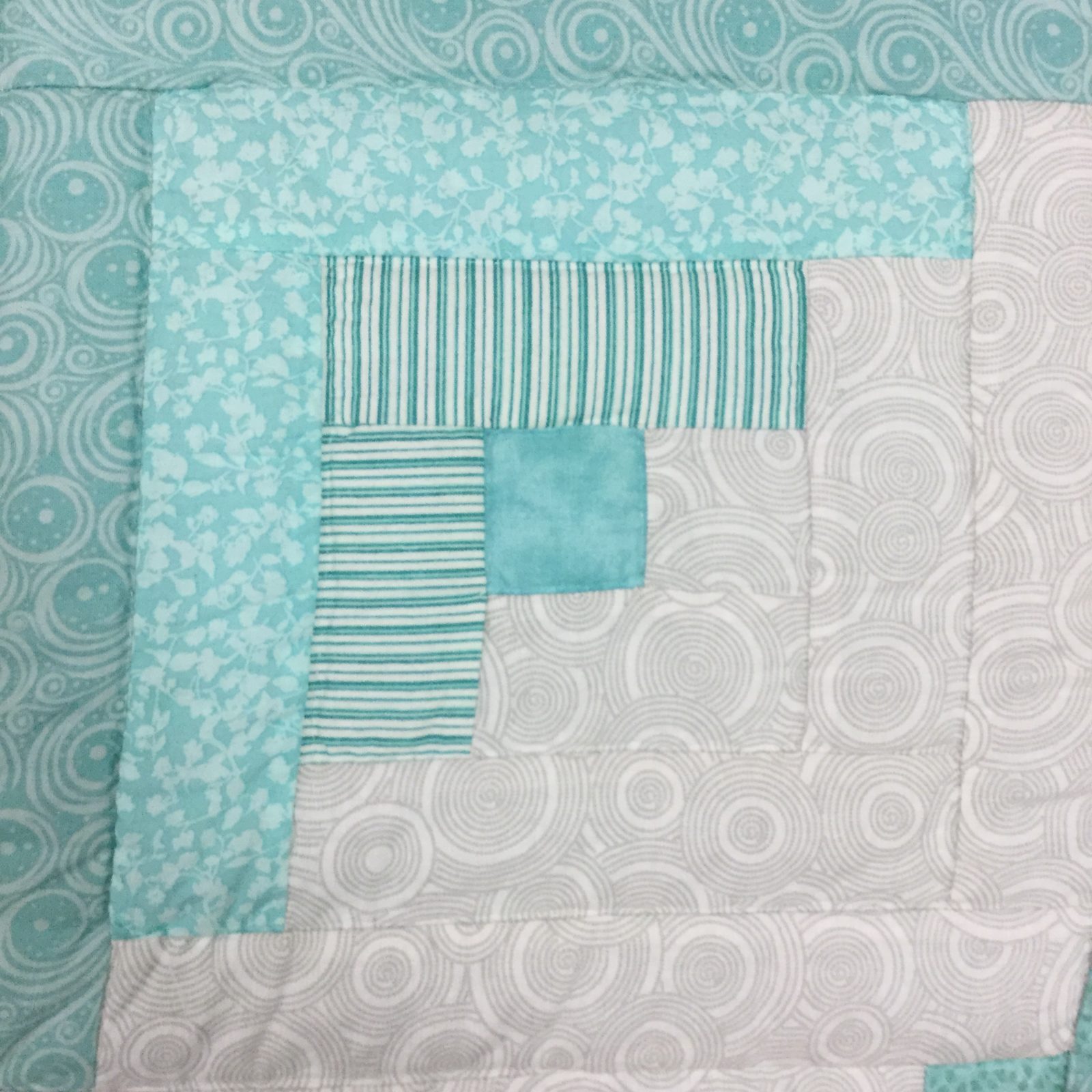 Log Cabin Lone Star Quilt Family Farm Handcrafts Queen