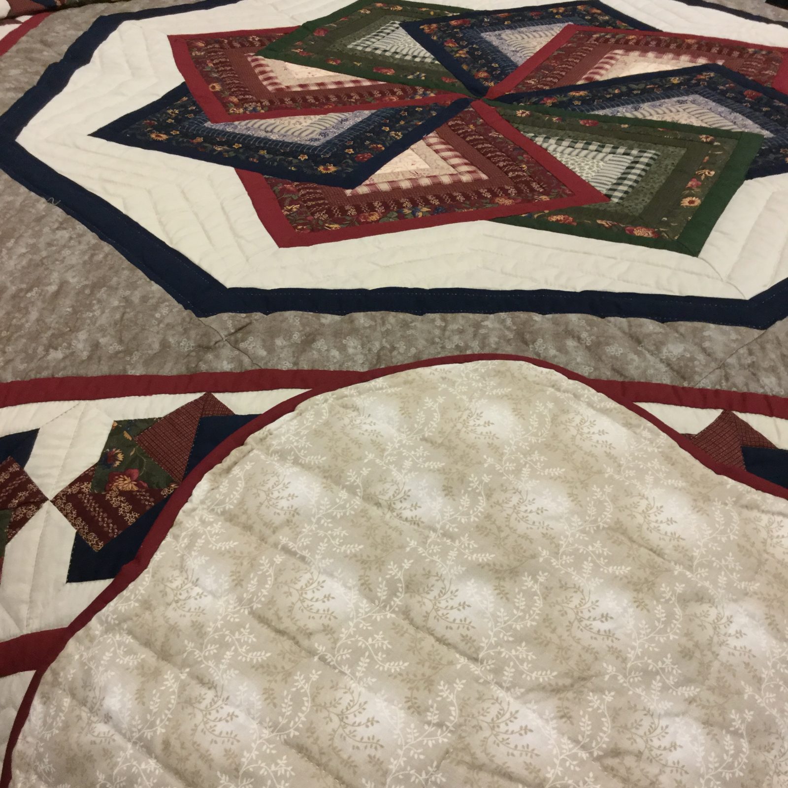 Spin Star Quilt Queen Family Farm Handcrafts Amish Made