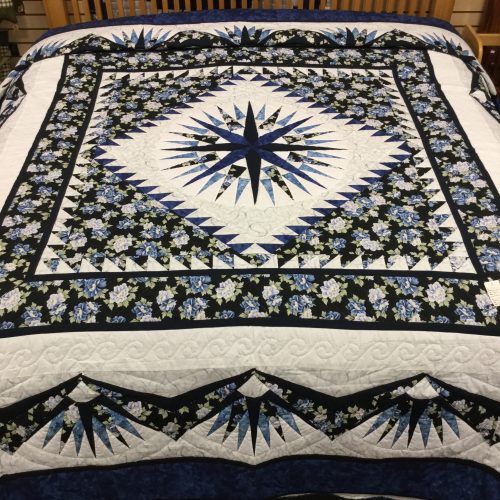 Mariner's Compass Quilt - King - Family Farm Handcrafts