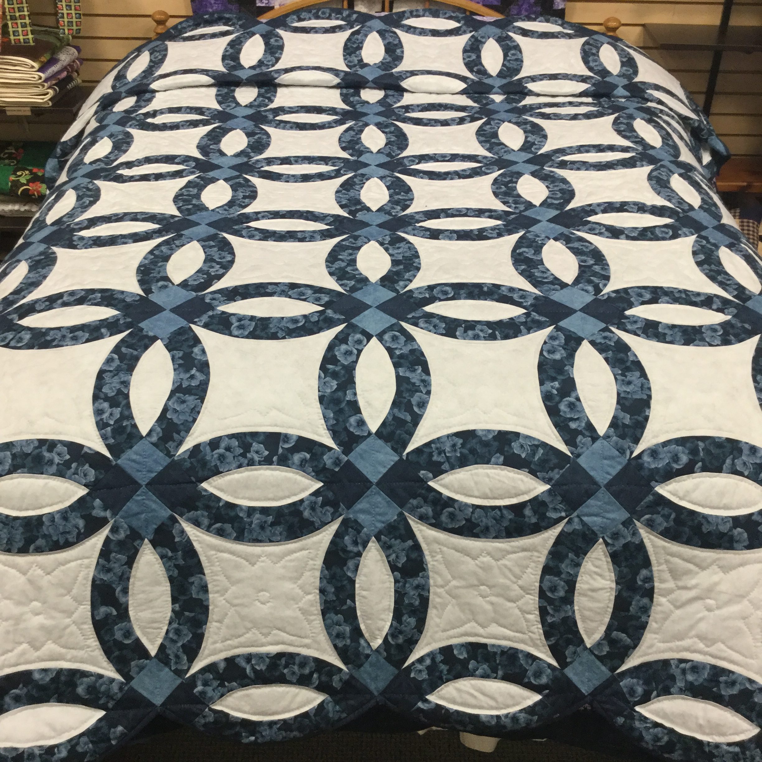 Wedding Ring Quilt Queen Family Farm Handcrafts Handmade