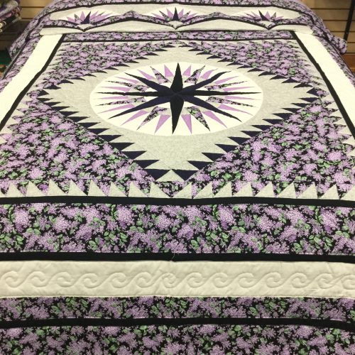 Mariner's Compass Quilt-Twin-Family Farm Handcrafts