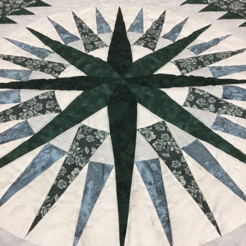 Mariner's Compass Quilt-King-Family Farm Handcrafts