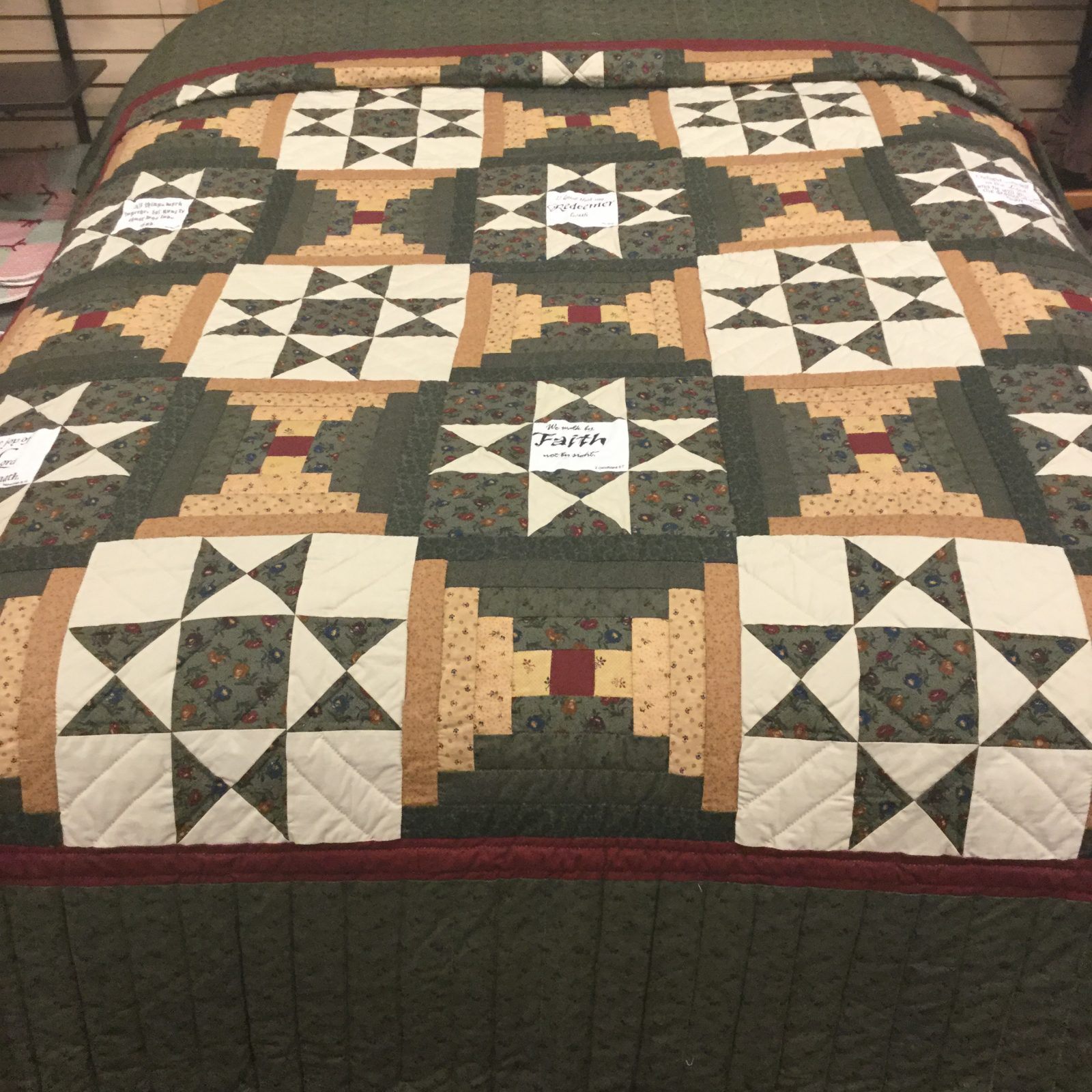 Ohio Star Quilt Queen Family Farm Handcrafts Handmade