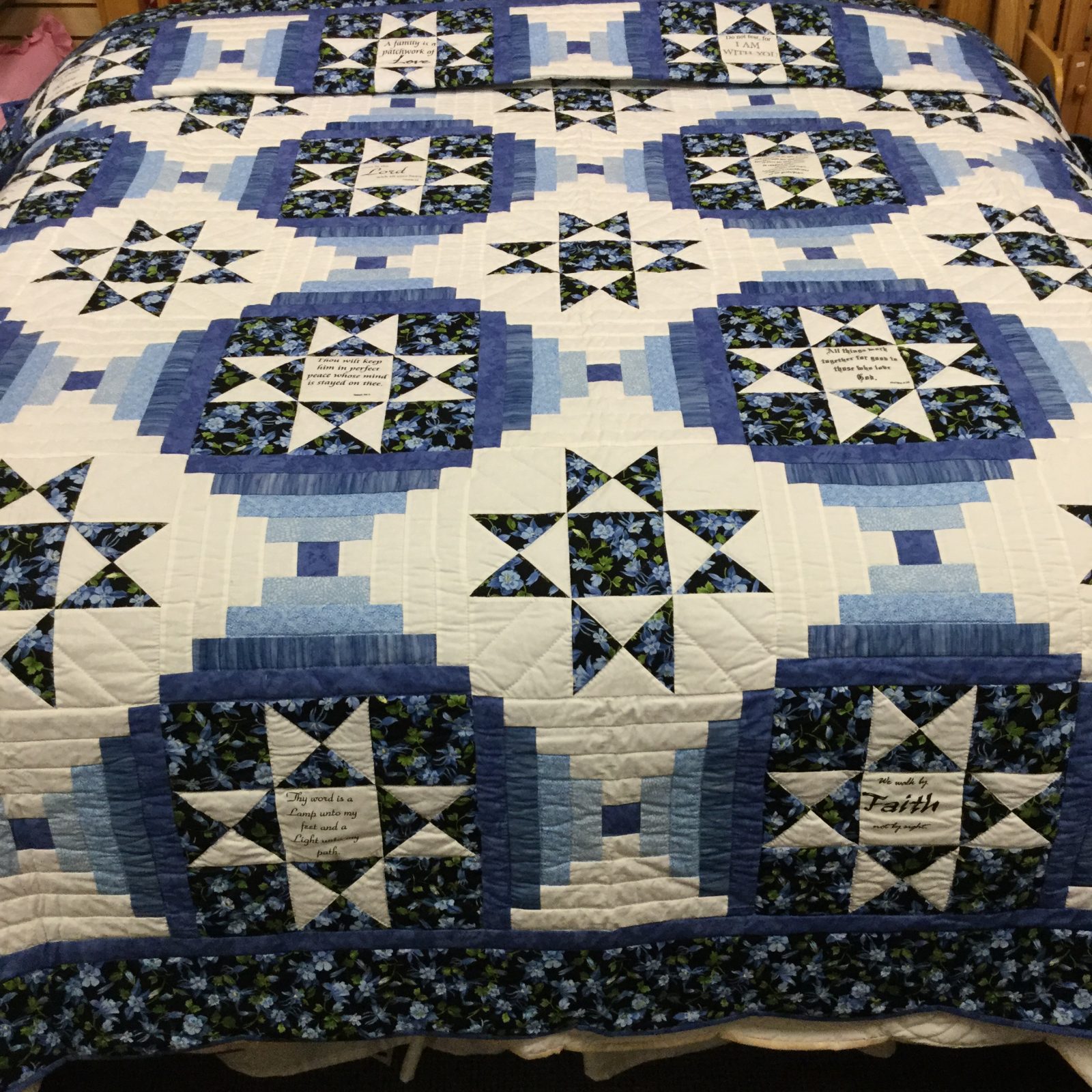 Ohio Star Quilt King Family Farm Handcrafts Handmade