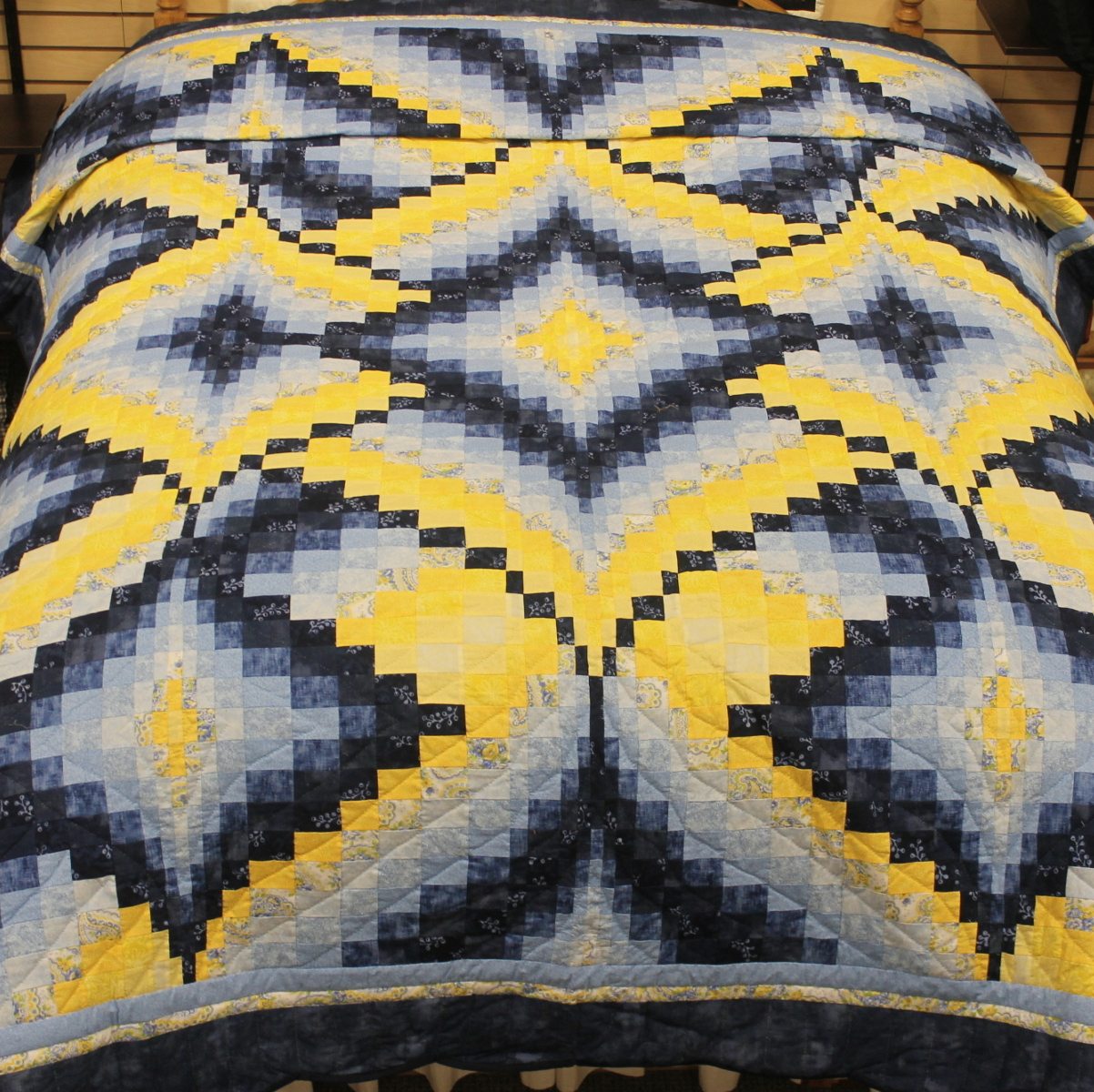 Diamond quilt Diamond Jubilee quilt queen Family Farm Handcrafts