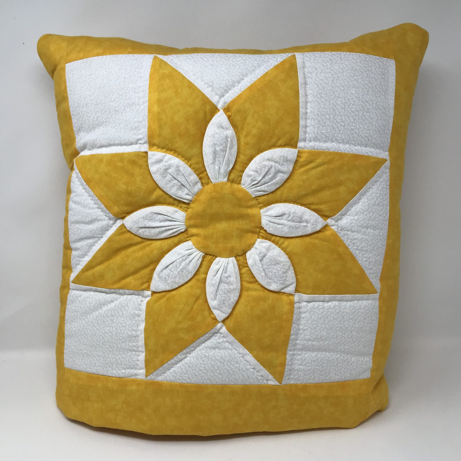 Golden Brown Log Cabin Quillow Handmade from Family Farm Handcrafts