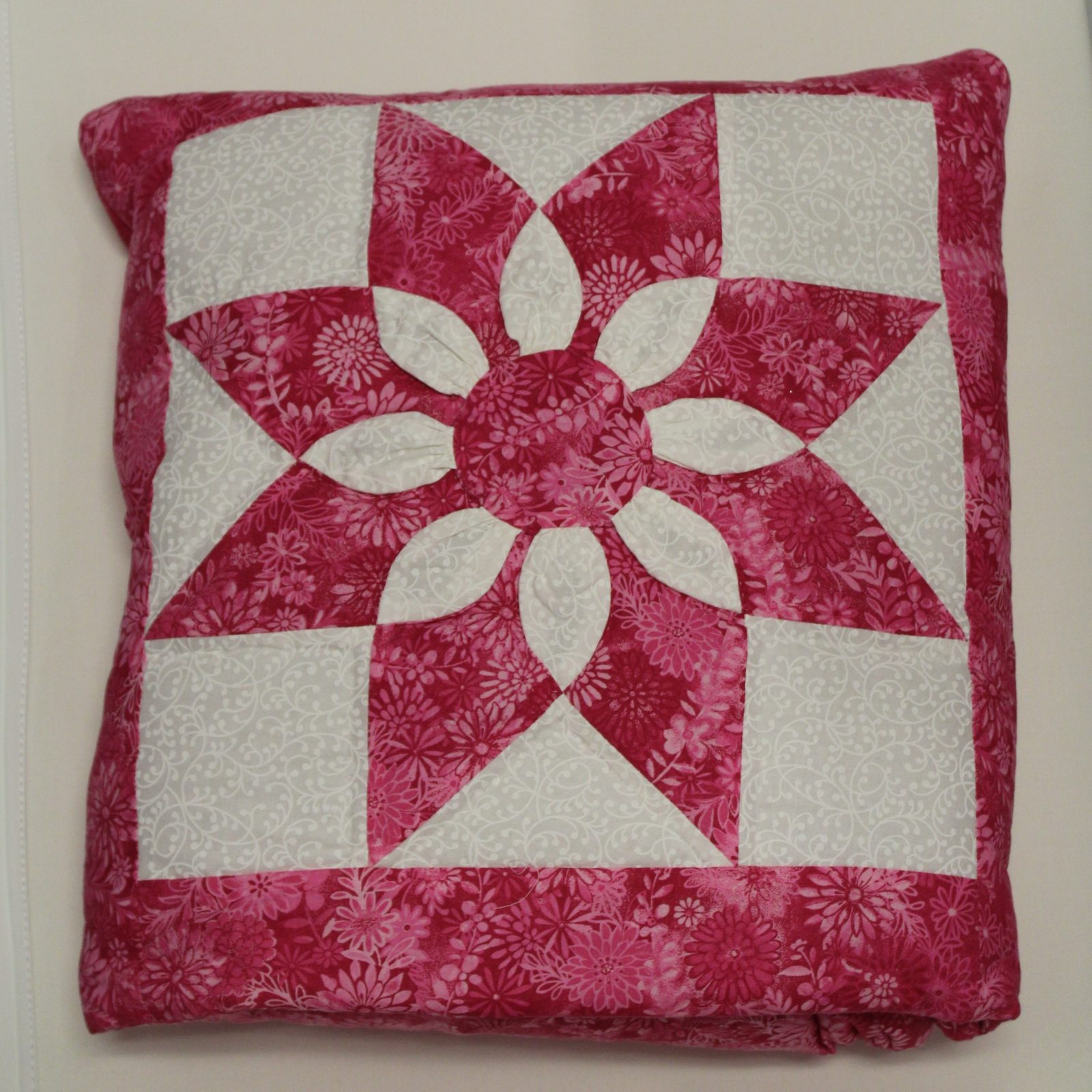 Golden Brown Log Cabin Quillow Handmade from Family Farm Handcrafts